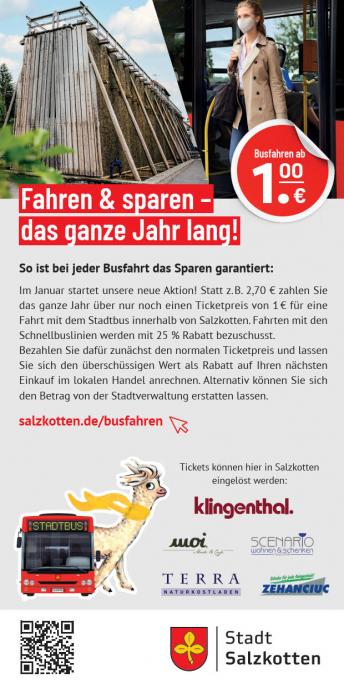 Flyer Fahren & Sparen das ganze Jahr lang