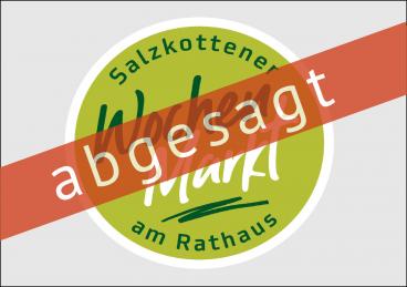 Wochenmarkt abgesagt