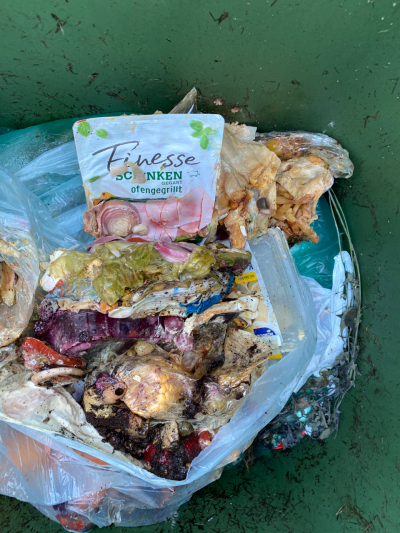 falsch sortierte Biotonne