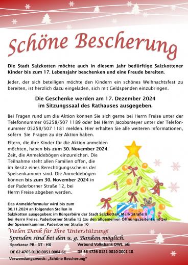 Schöne Bescherung 2024 in Salzkotten