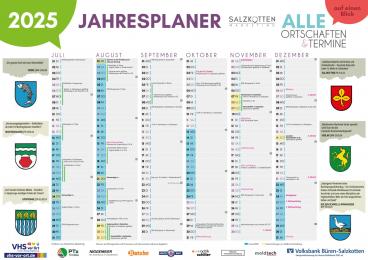 Neuer Jahresplaner der Stadt Salzkotten erschienen