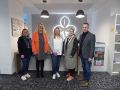 v. l.: Sonja Kröger, Lisa Meschede, Helena Polanski, Verena Burshille und Michael Rölleke