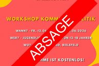 Plakat Absage Workshop