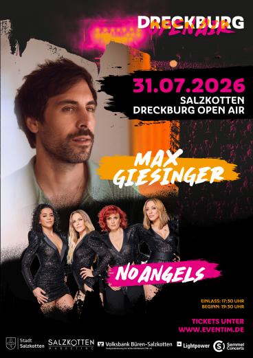 Dreckburg Open Air 2026: Max Giesinger&amp; No Angels 