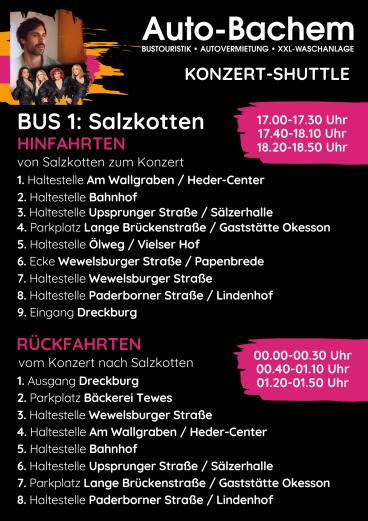 Kostenlos und bequem zum Open-Air an der Dreckburg