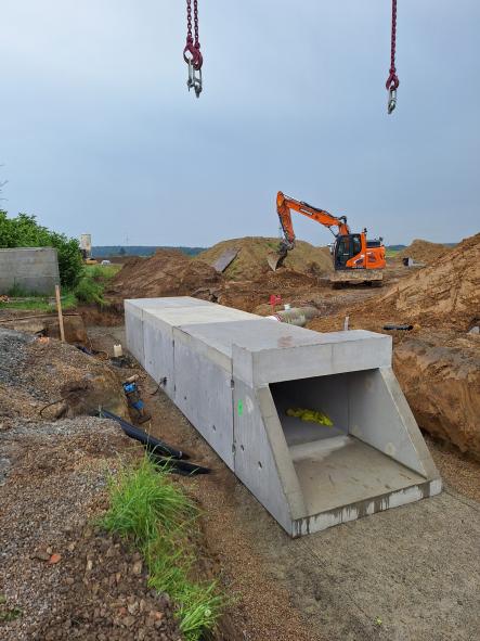 Rahmendurchlass für den Bümers Graben unter der Verlängerung der Toni-Schröder-Straße